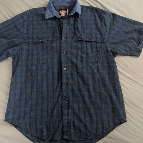 The Australian Outback Collection Canvas Button-Up Shirt - Picture 1 of 9